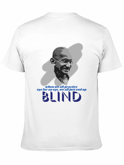 Camiseta Gandhi: Ojo por Ojo te Dejará Ciego