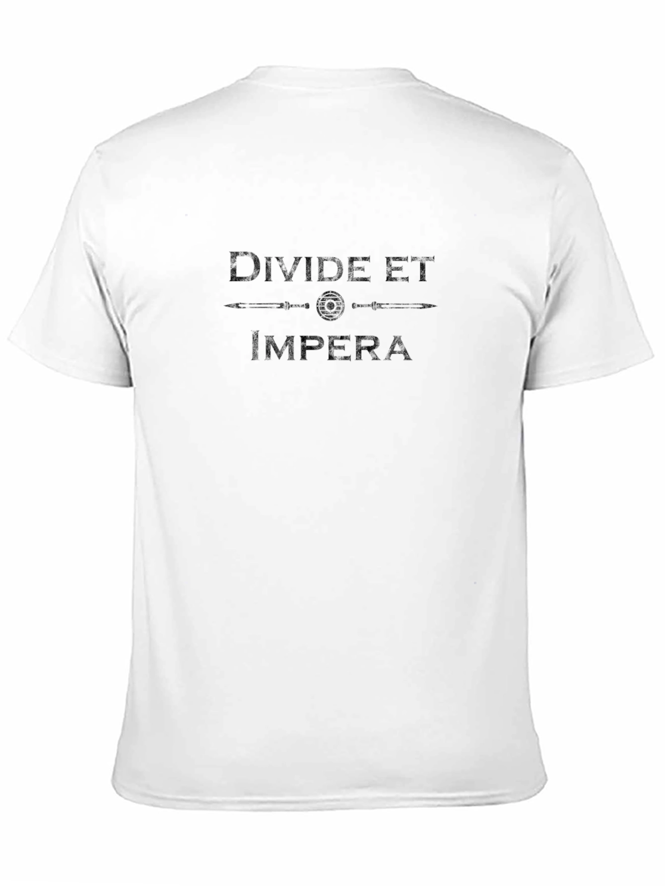 Camiseta Negra: Divide et Impera