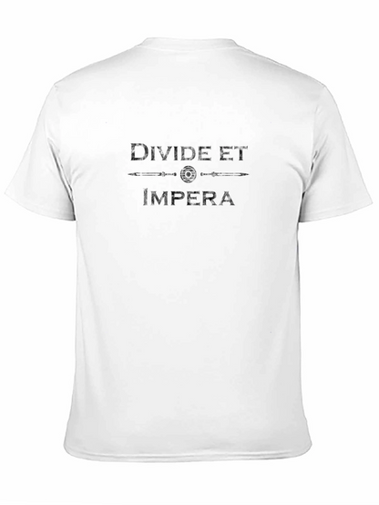 Camiseta Negra: Divide et Impera