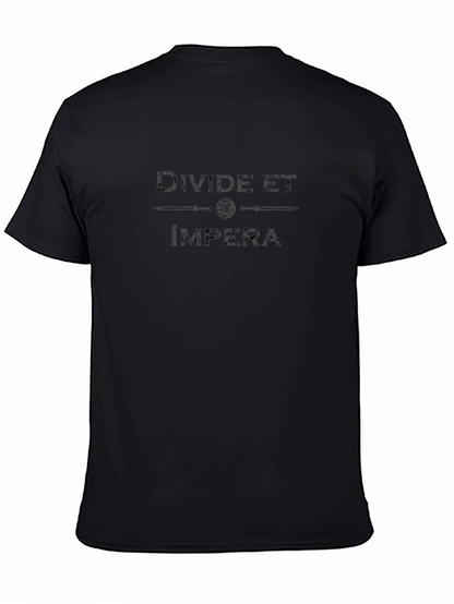 Camiseta Negra: Divide et Impera
