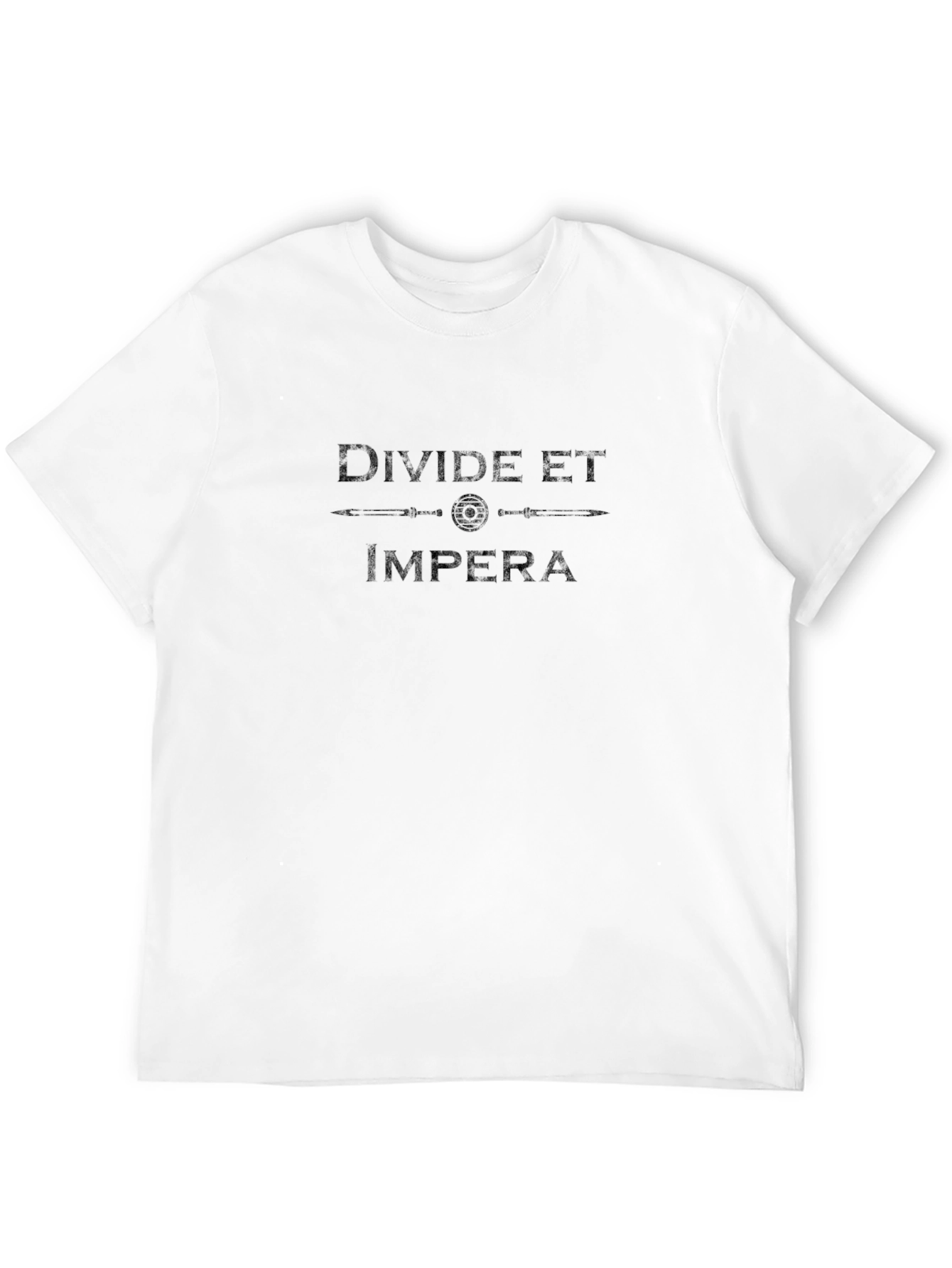 Camiseta Negra: Divide et Impera