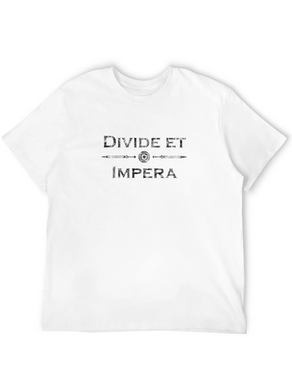 Camiseta Negra: Divide et Impera