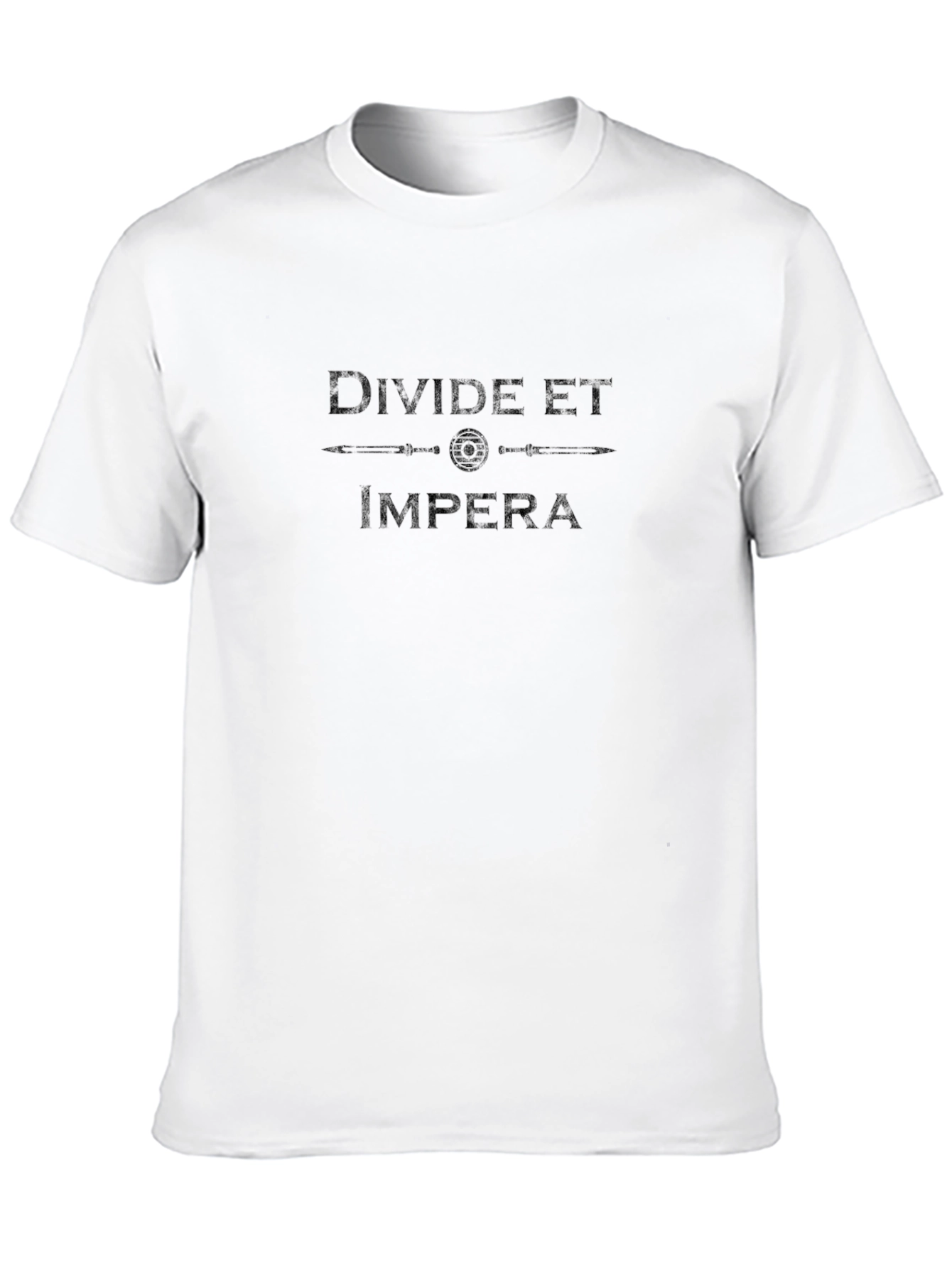 Camiseta Negra: Divide et Impera