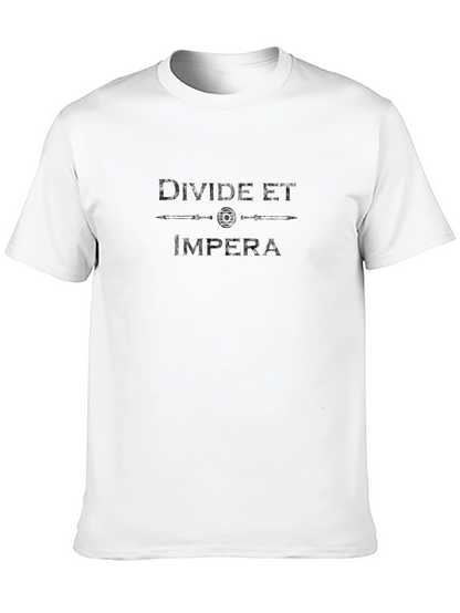 Camiseta Negra: Divide et Impera