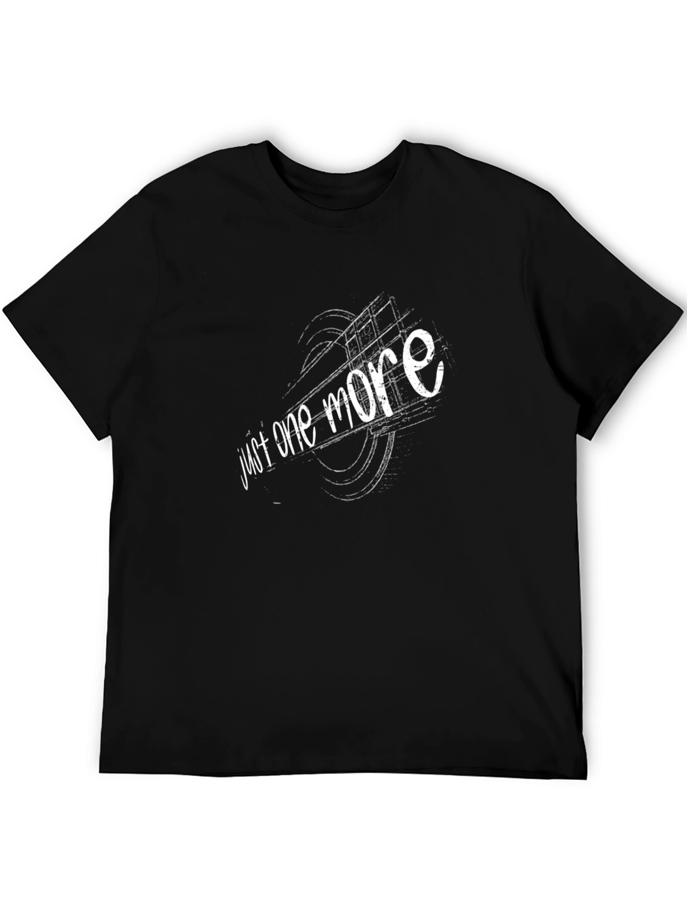 Camiseta Negra con Diseño Just One More