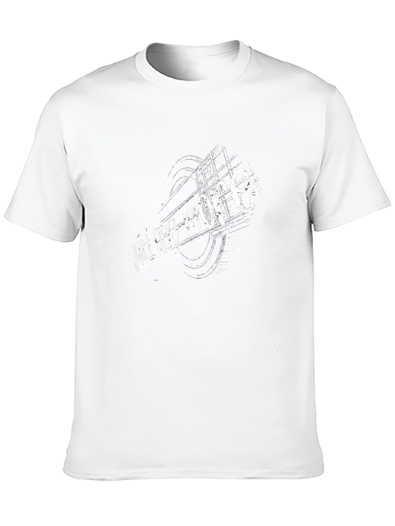 Camiseta Negra con Diseño Just One More