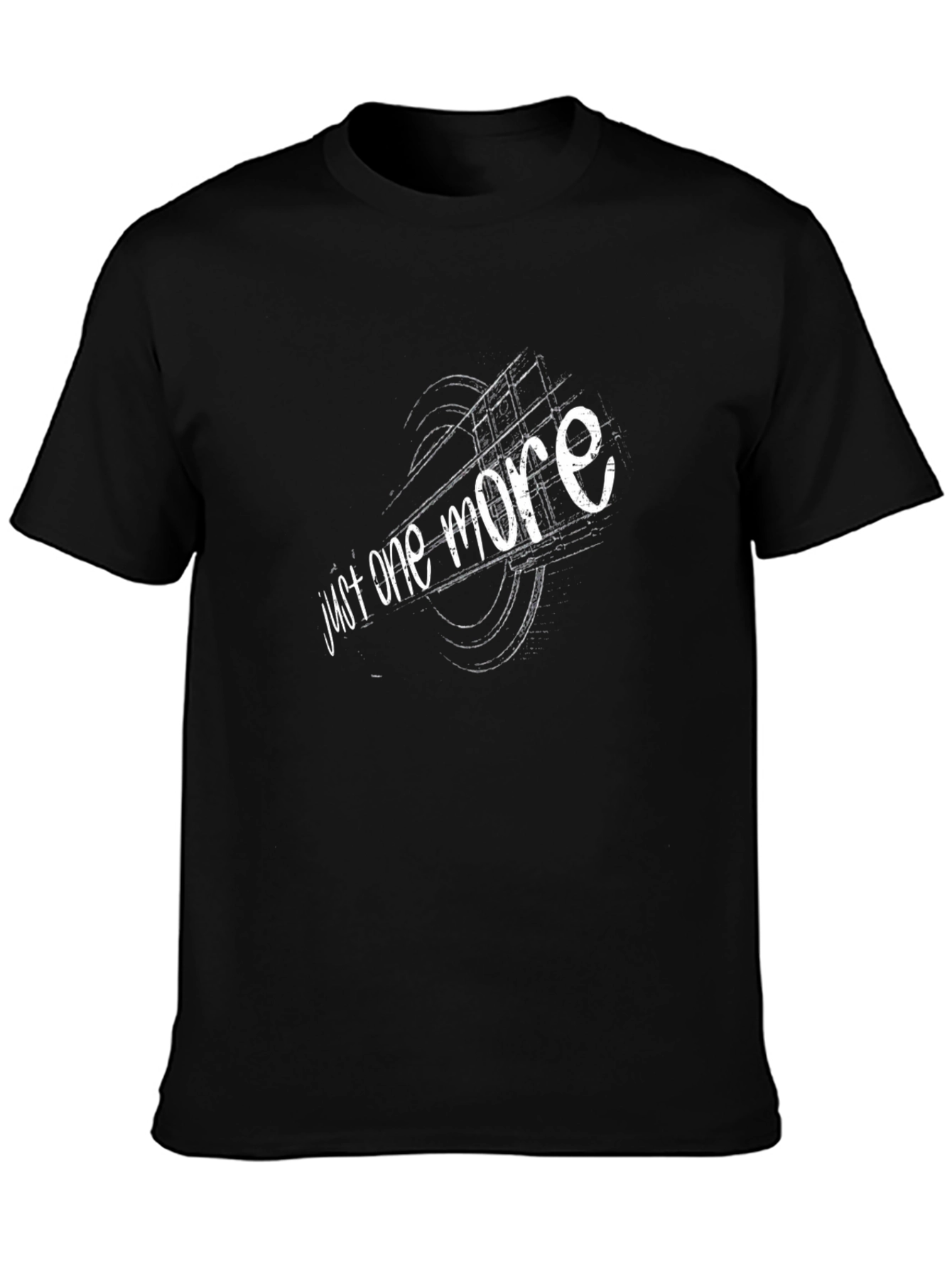 Camiseta Negra con Diseño Just One More