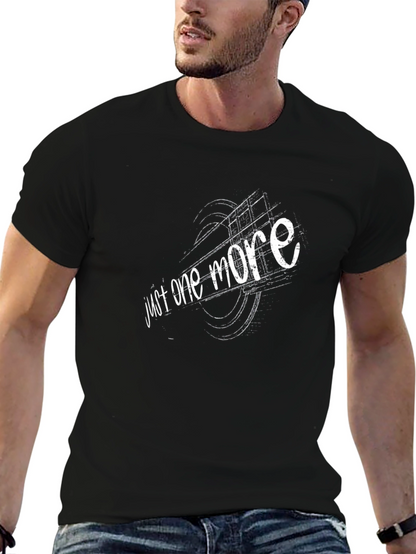 Camiseta Negra con Diseño Just One More