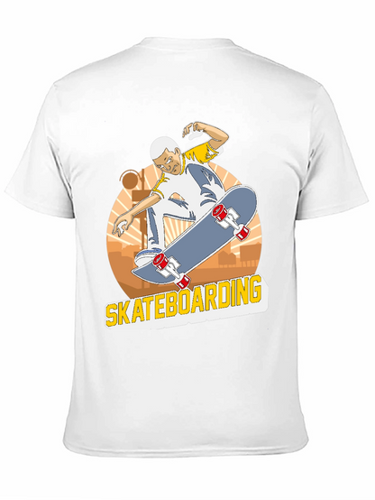 Camiseta Negra Skateboarding Hombre