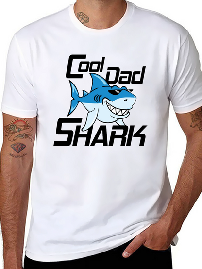 Camiseta Hombre Cool Dad Shark - Diseño Divertido