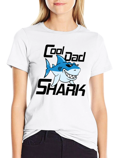 Camiseta Hombre Cool Dad Shark - Diseño Divertido