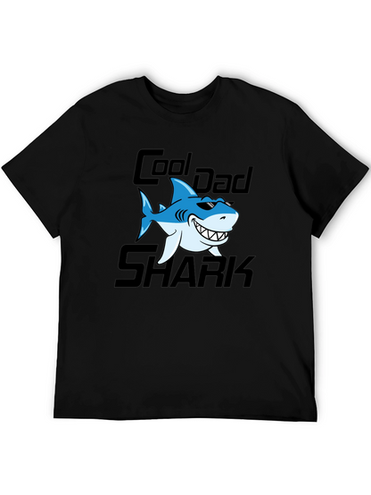 Camiseta Hombre Cool Dad Shark - Diseño Divertido