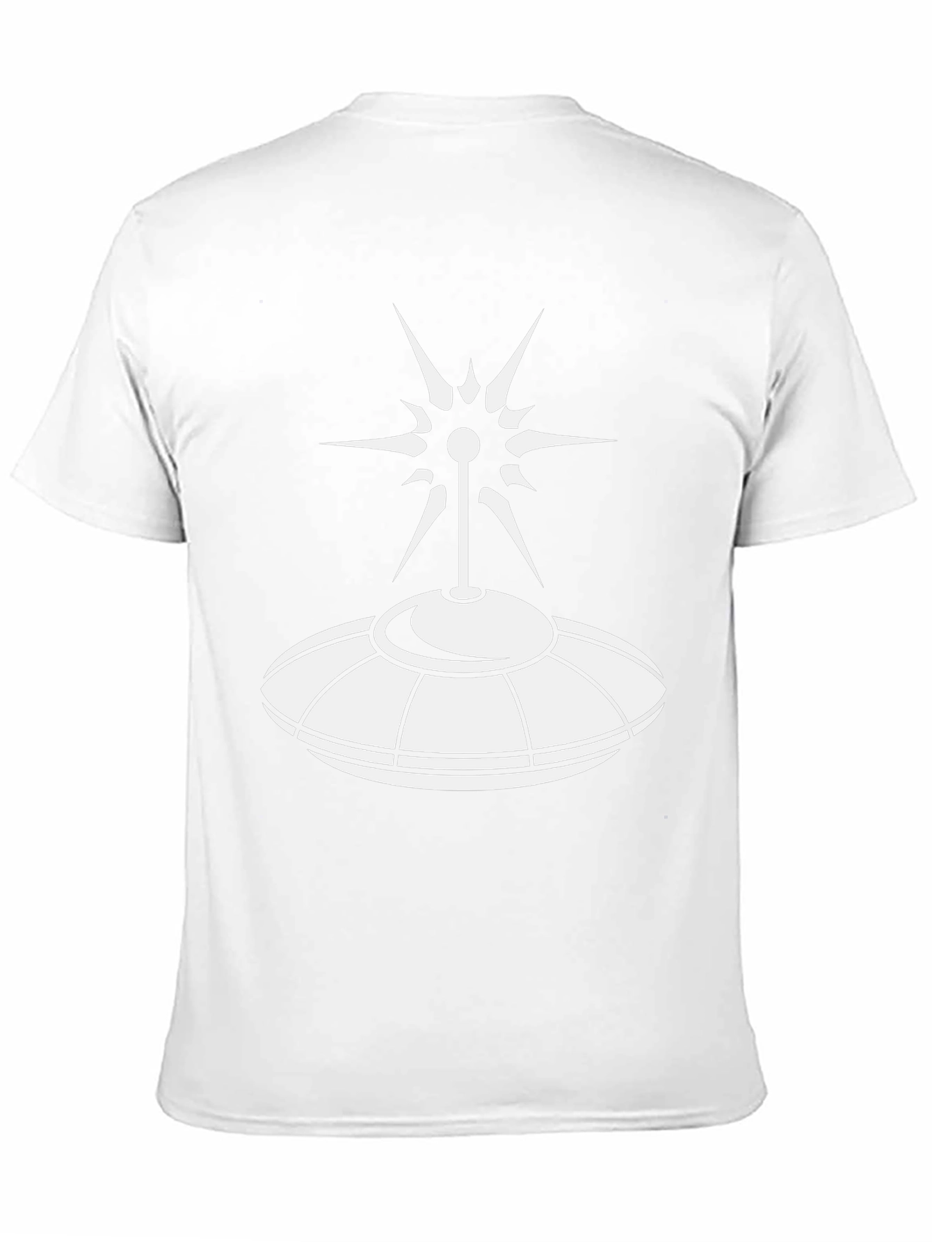 Camiseta Negra OVNI: Diseño Espacial Único