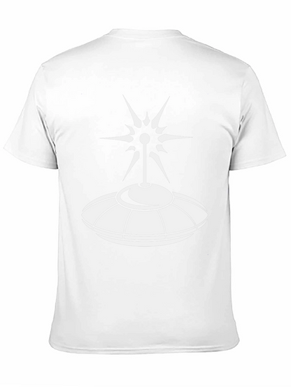 Camiseta Negra OVNI: Diseño Espacial Único