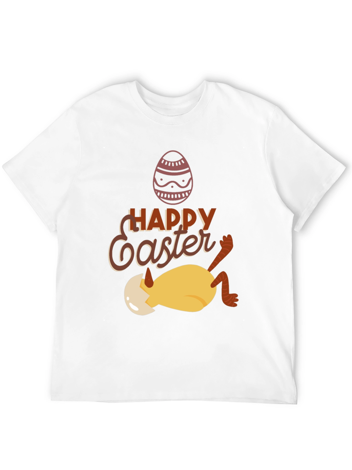 Camiseta Negra con Diseño de Pascua Divertido