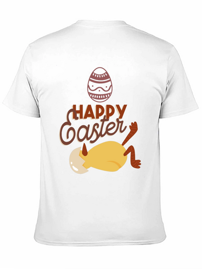 Camiseta Negra con Diseño de Pascua Divertido