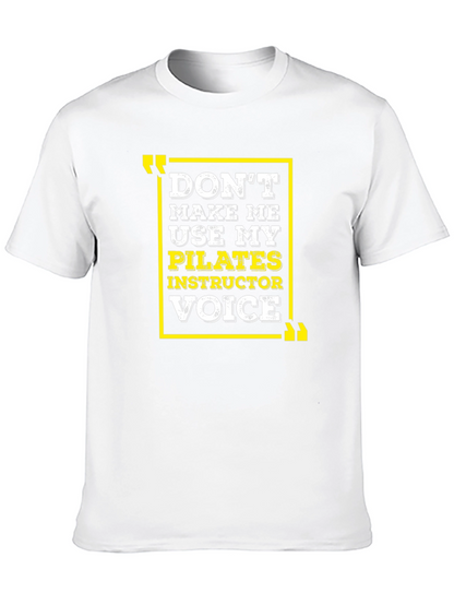Camiseta Negra con Diseño Divertido de Pilates