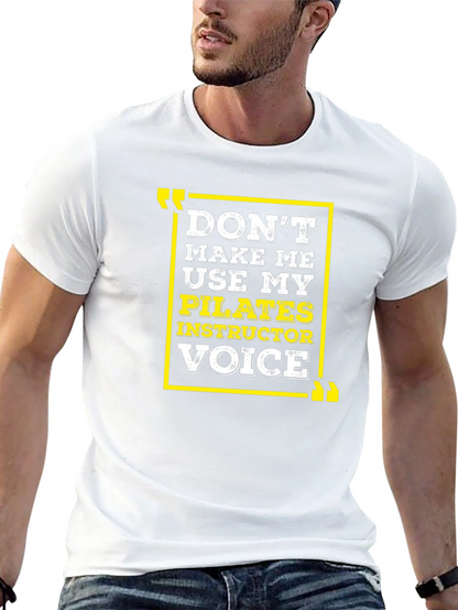 Camiseta Negra con Diseño Divertido de Pilates