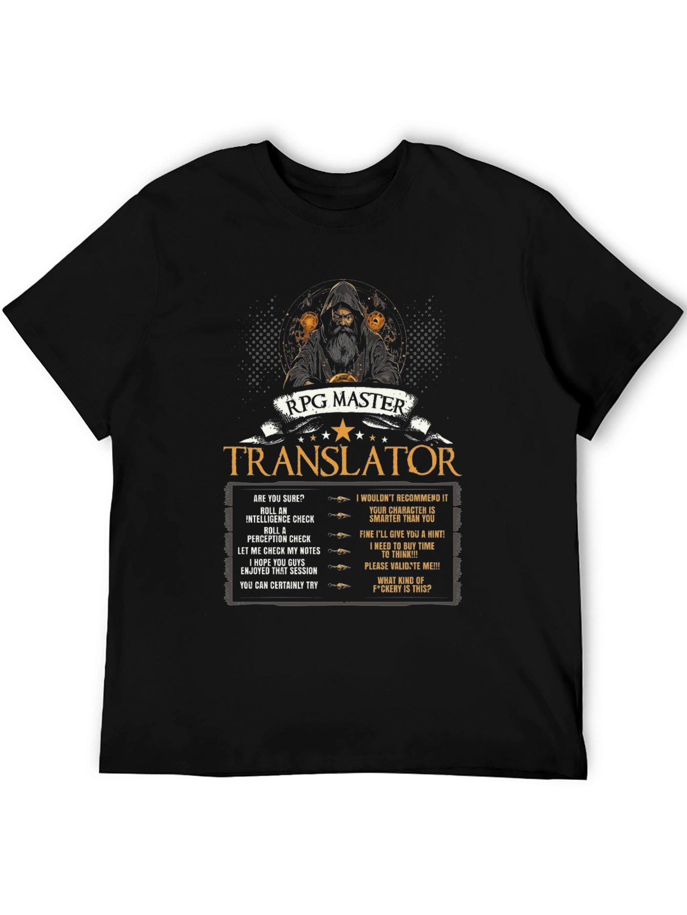 Camiseta RPG Master Translator