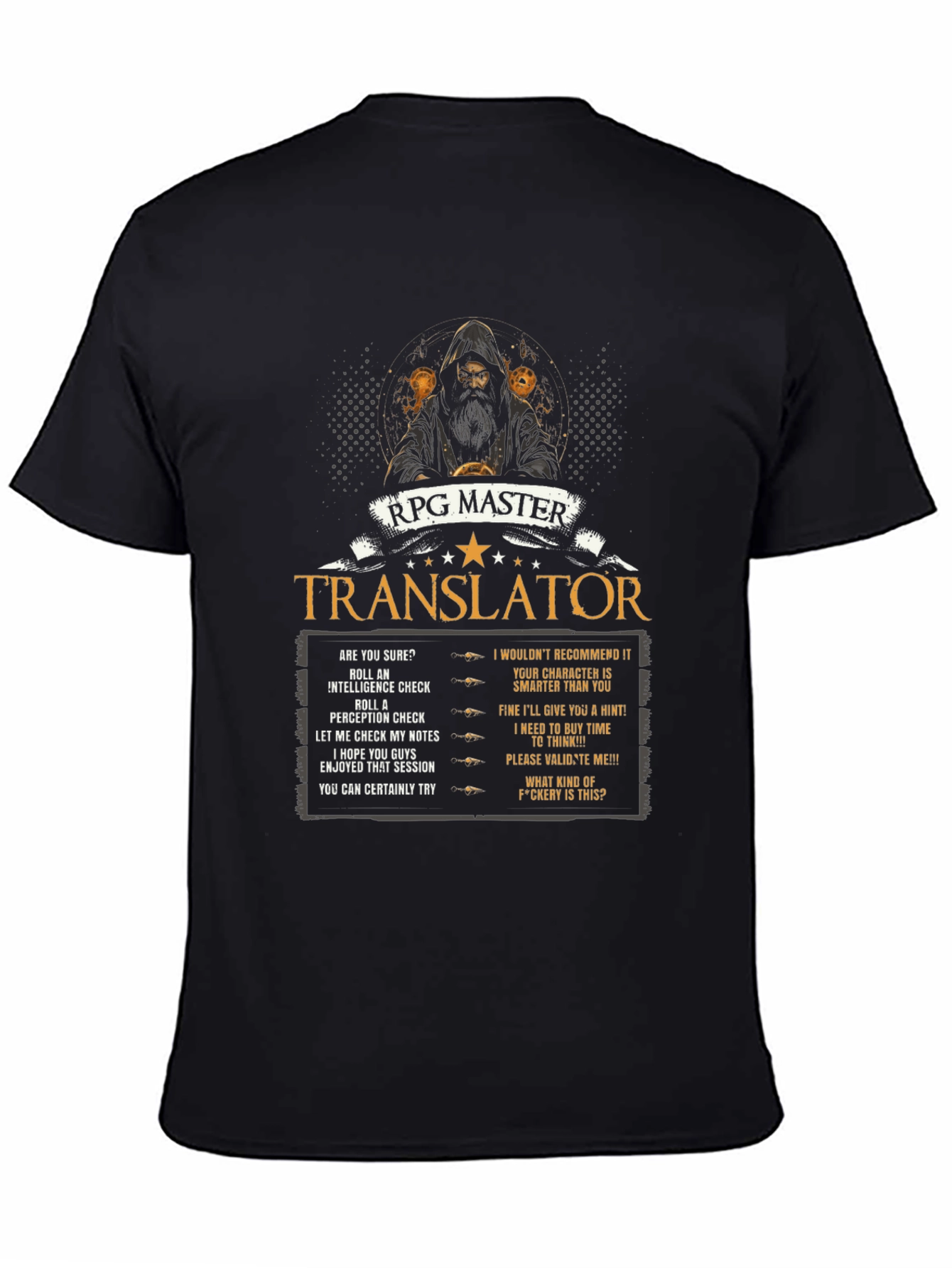 Camiseta RPG Master Translator