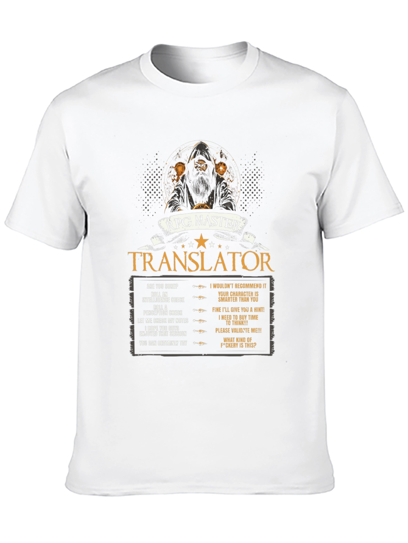 Camiseta RPG Master Translator