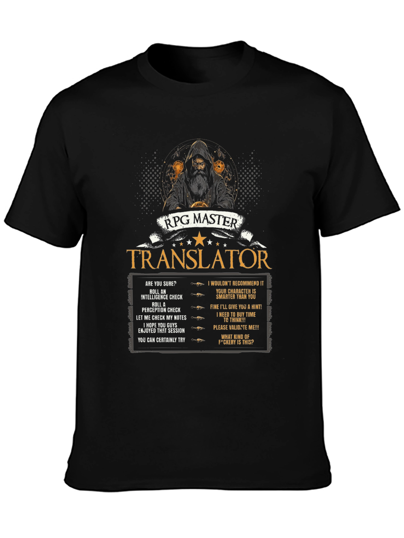 Camiseta RPG Master Translator