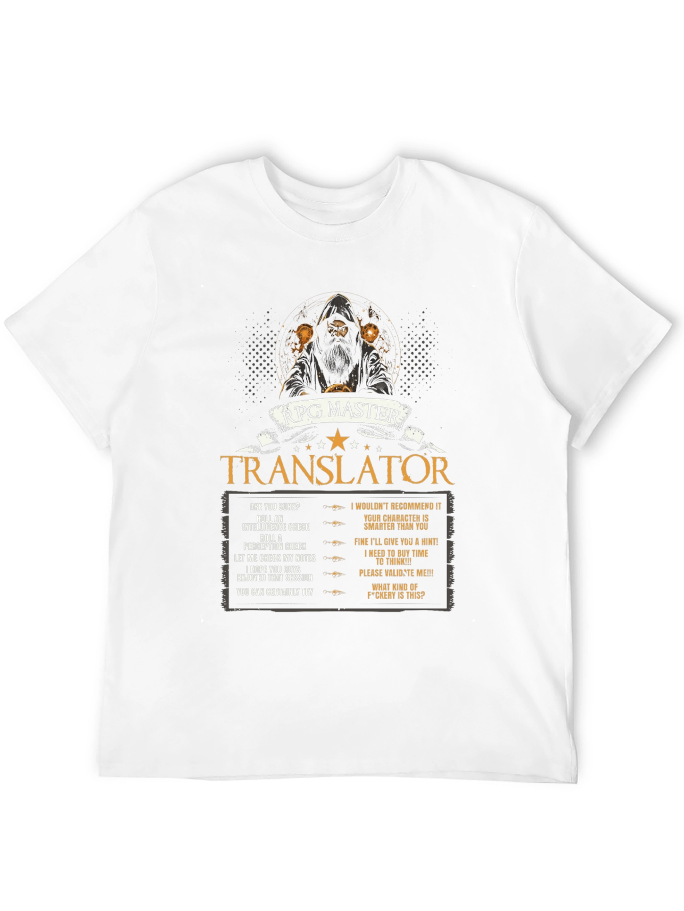 Camiseta RPG Master Translator