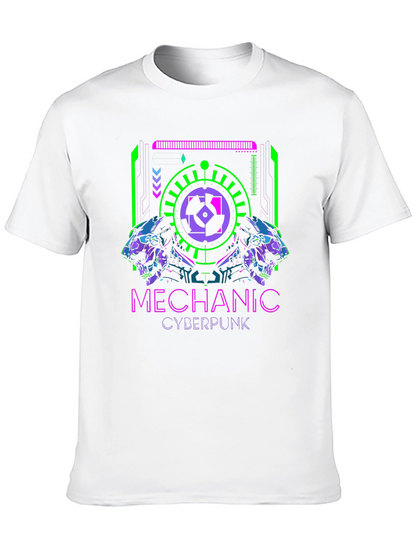 Camiseta Negra Mechanic Cyberpunk