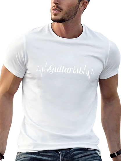 Camiseta Negra Guitarrista - Diseño Original