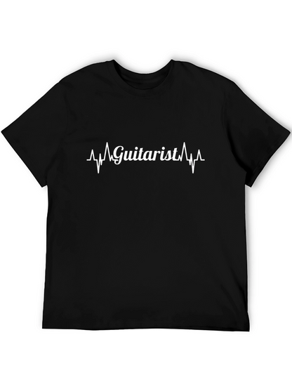 Camiseta Negra Guitarrista - Diseño Original