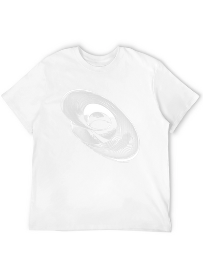 Camiseta Negra con Diseño Abstracto