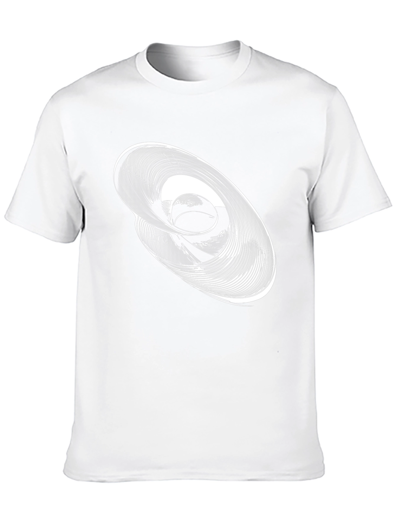 Camiseta Negra con Diseño Abstracto