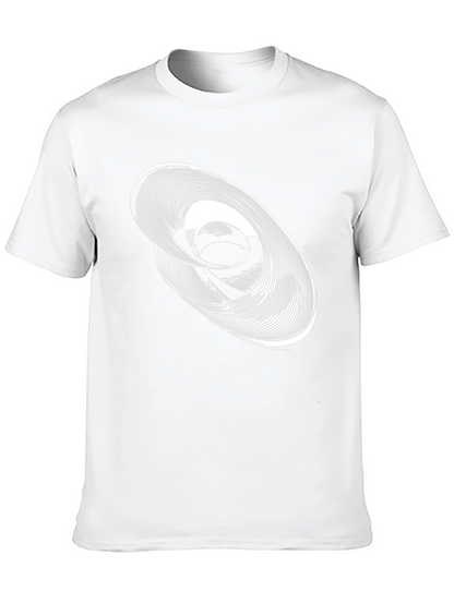 Camiseta Negra con Diseño Abstracto