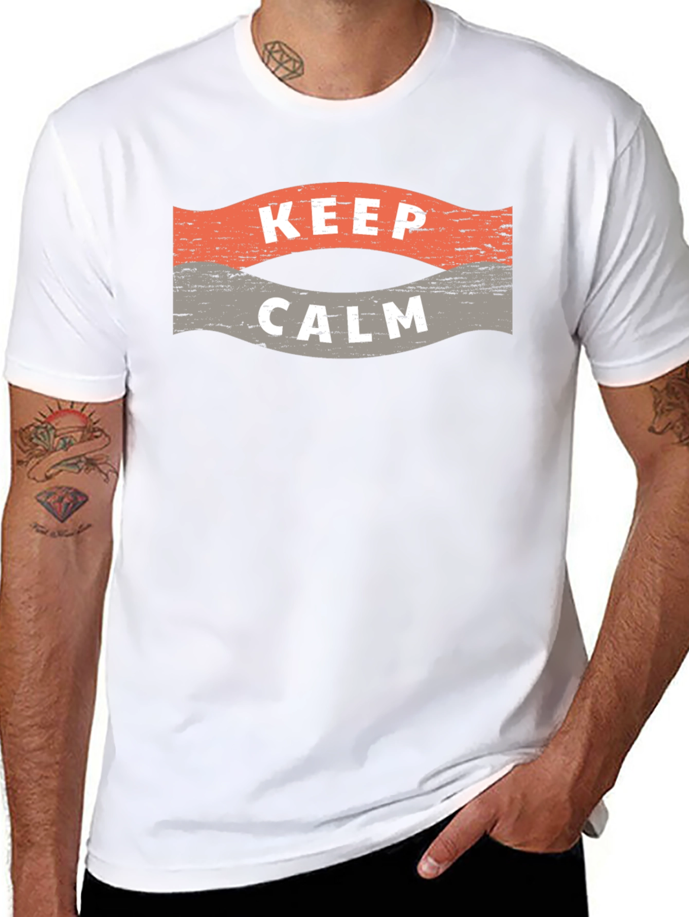 Camiseta Negra Hombre - Keep Calm