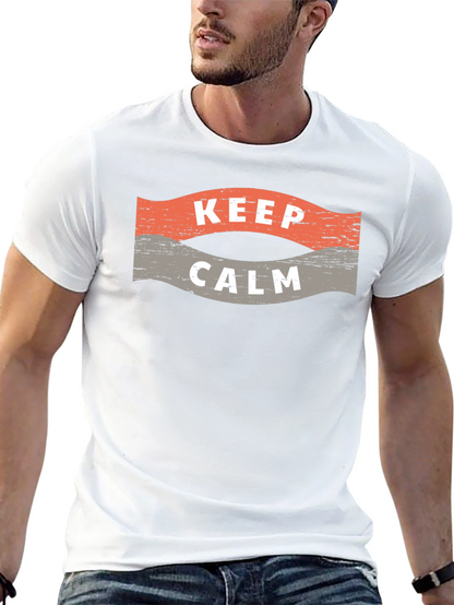 Camiseta Negra Hombre - Keep Calm