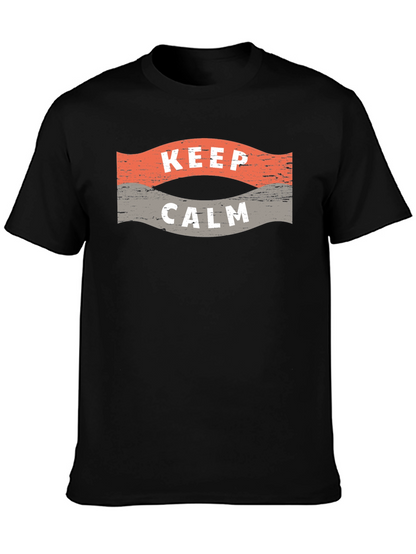 Camiseta Negra Hombre - Keep Calm