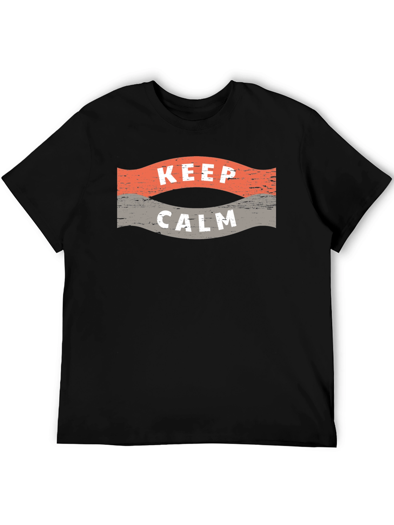Camiseta Negra Hombre - Keep Calm