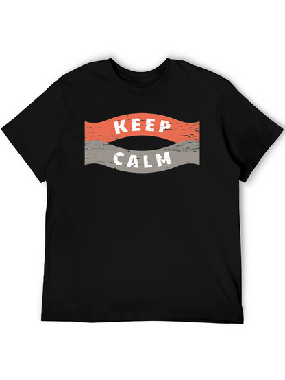 Camiseta Negra Hombre - Keep Calm