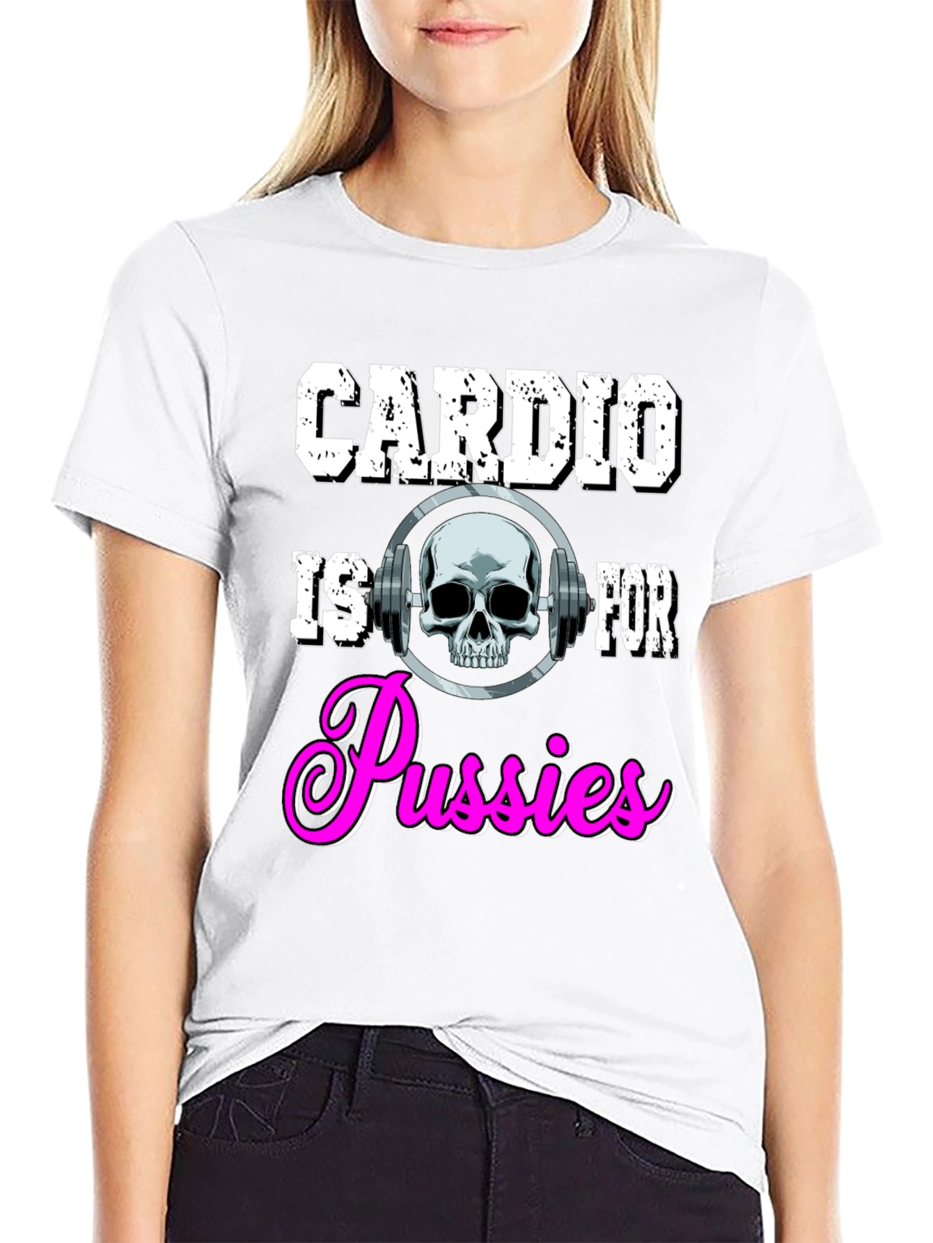 Camiseta Negra con Diseño de Gimnasio para Hombre