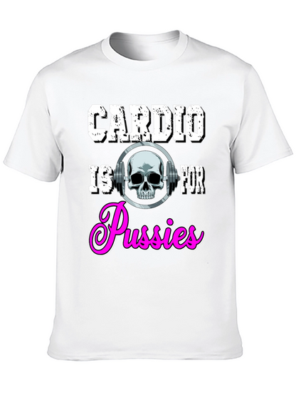 Camiseta Negra con Diseño de Gimnasio para Hombre