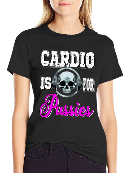 Camiseta Negra con Diseño de Gimnasio para Hombre