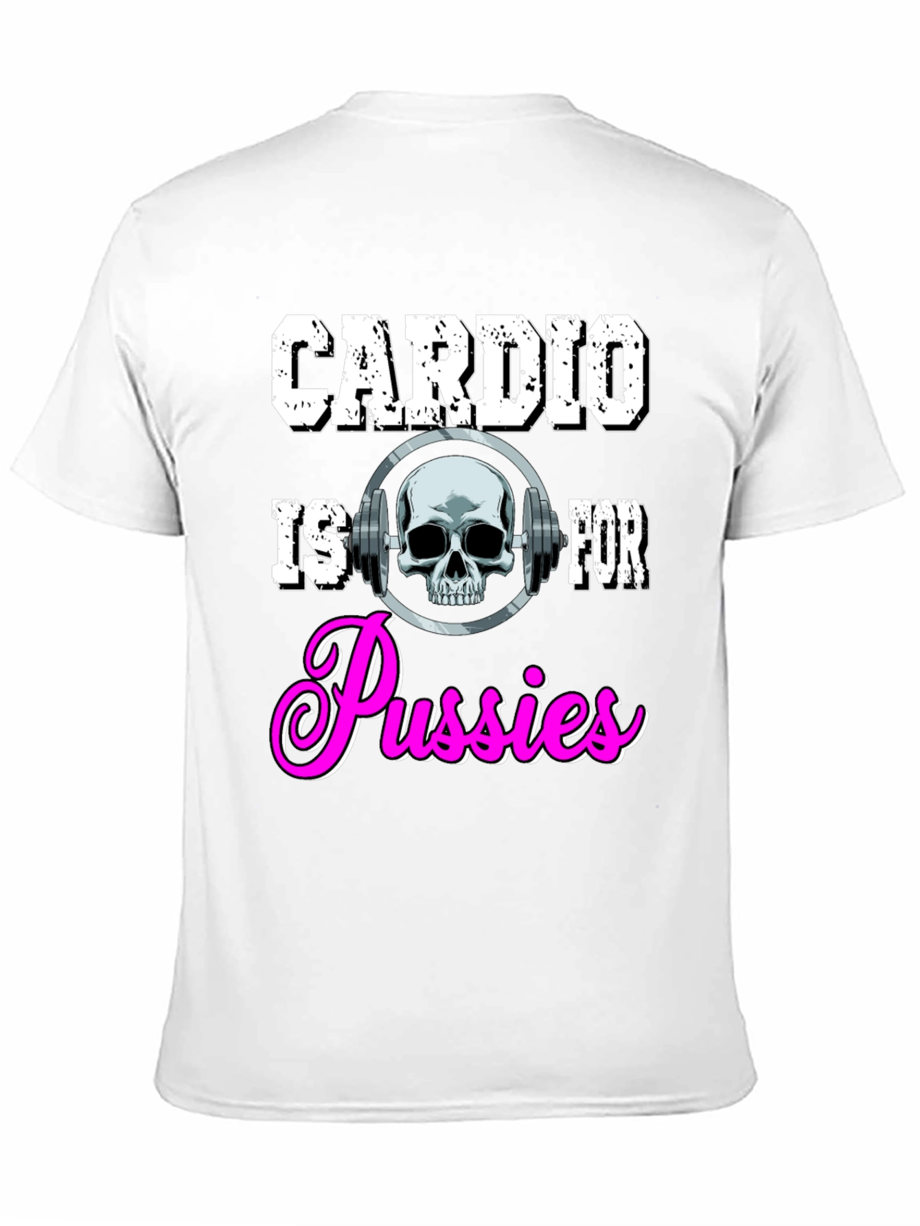 Camiseta Negra con Diseño de Gimnasio para Hombre
