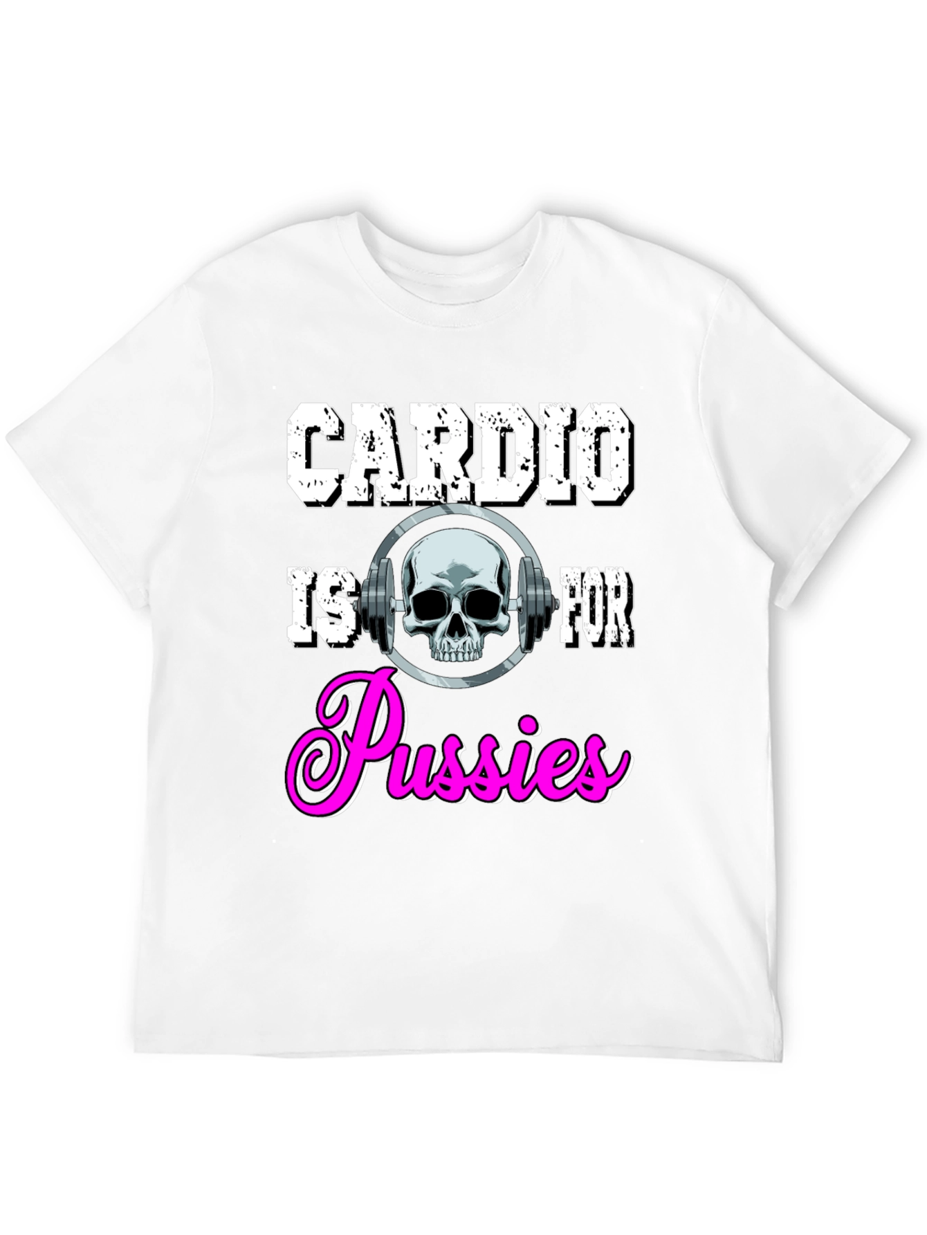 Camiseta Negra con Diseño de Gimnasio para Hombre