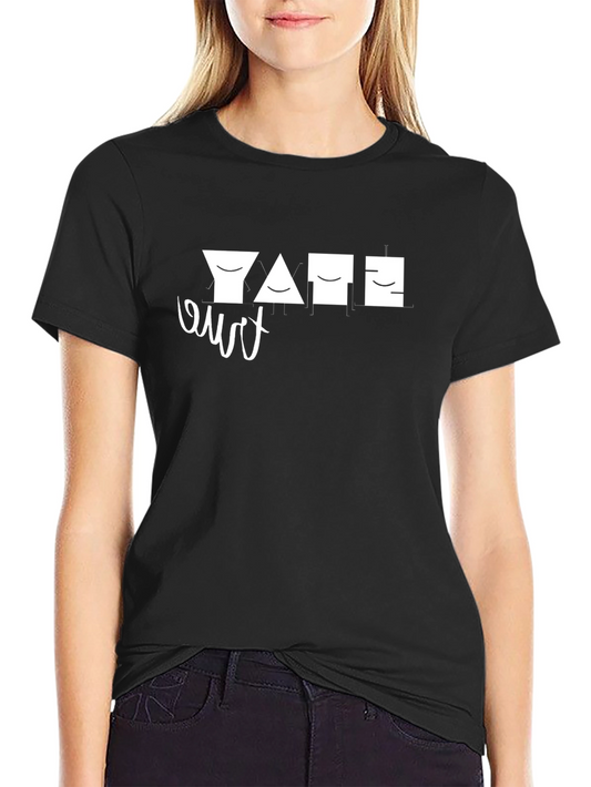Camiseta Negra Diseño Geométrico YATE