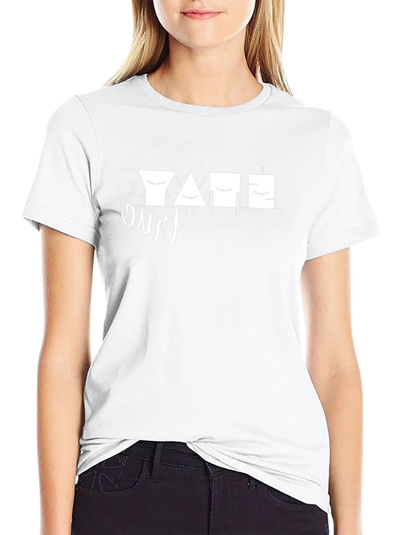 Camiseta Negra Diseño Geométrico YATE