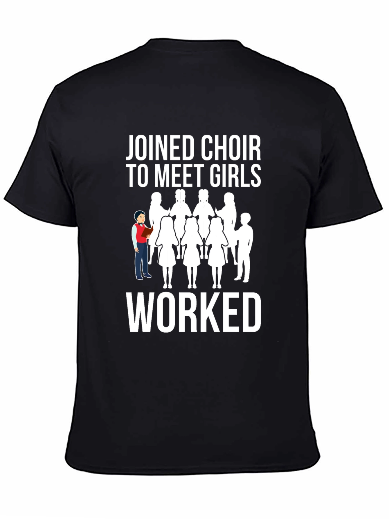 Camiseta Negra: Coro para Conocer Chicas