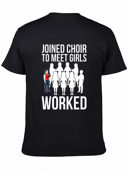 Camiseta Negra: Coro para Conocer Chicas