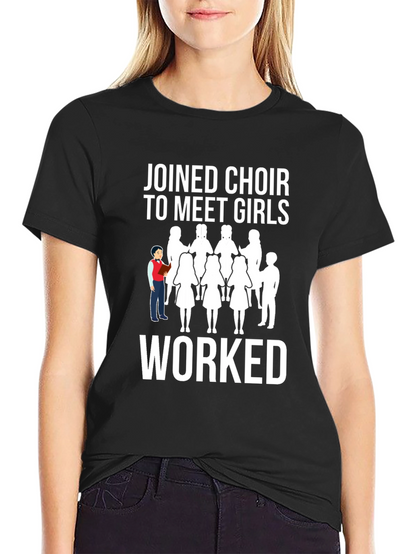 Camiseta Negra: Coro para Conocer Chicas