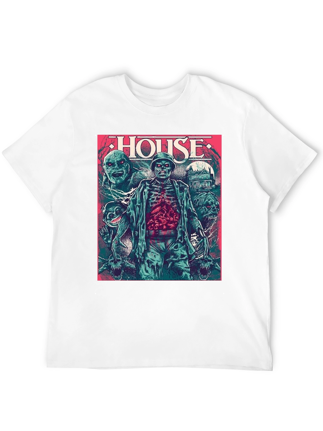Camiseta Negra HOUSE Horror Clásico