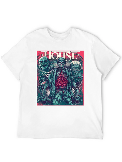 Camiseta Negra HOUSE Horror Clásico